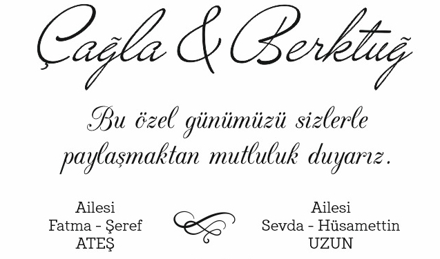 Çağla ile Berktuğ Evleniyorlar