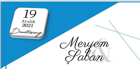 Meryem ile Şaban Evleniyorlar