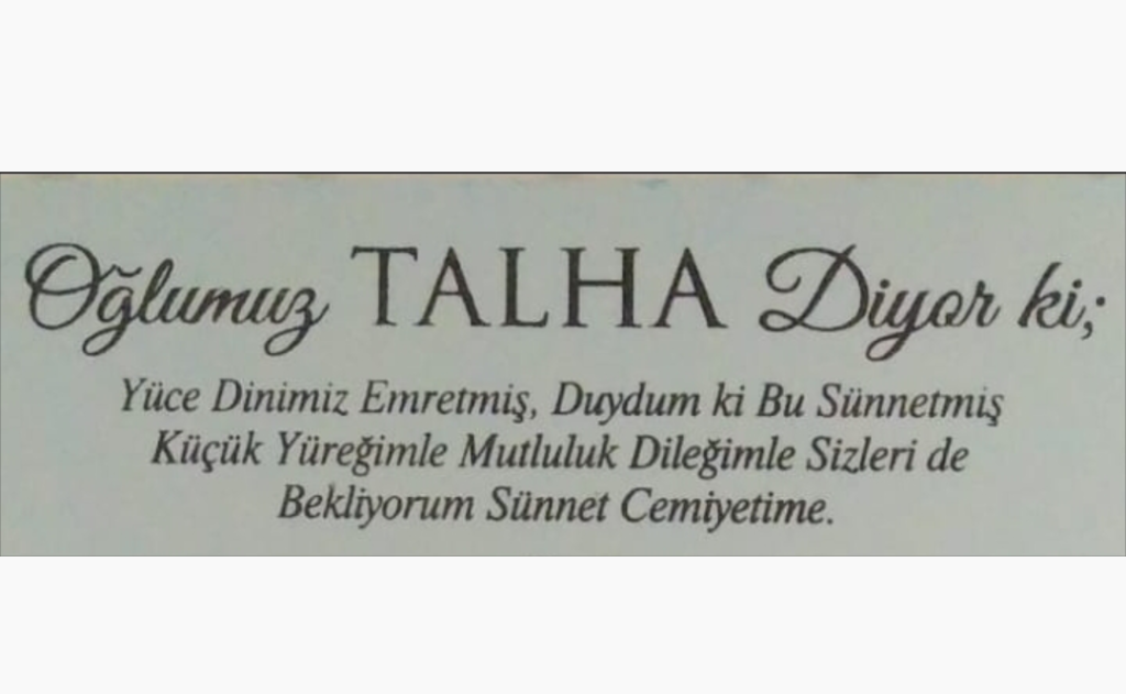 Talha’nın mutlu günü
