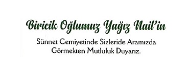 Yağız Nail’in mutlu günü