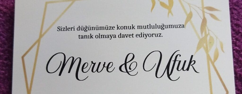 Merve ile Ufuk Evleniyorlar