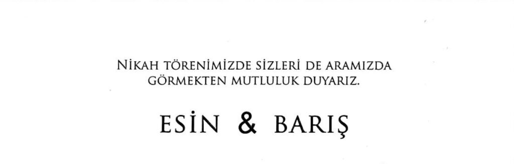 Esin ile Barış Evleniyor