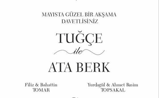 Tuğçe ile Ata Berk Evleniyor
